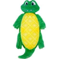 Outward Hound Bubble Matz Gator Squeaky Plush Dog Toy
