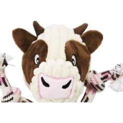 Charming Pet Ranch Roperz Cow Squeaky Plush Dog Toy -PetSafe Kong Shop 162116 PT4. AC SS1800 V1594674736