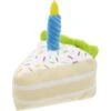 Frisco Birthday Cake Slice Plush Squeaky Dog Toy