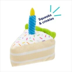 Frisco Birthday Cake Slice Plush Squeaky Dog Toy 8 Frisco Birthday Cake Slice Plush Squeaky Dog Toy -PetSafe Kong Shop 162906 PT2. AC SS1800 V1695659151