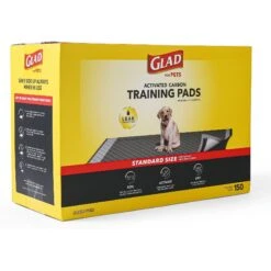 Glad For Pets Activated Carbon Dog Training Pads, 23" X 23" 12 Glad For Pets Activated Carbon Dog Training Pads, 23" X 23" -PetSafe Kong Shop 162998 PT3. AC SS1800 V1678300376