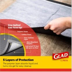 Glad For Pets Activated Carbon Dog Training Pads, 23" X 23" 16 Glad For Pets Activated Carbon Dog Training Pads, 23" X 23" -PetSafe Kong Shop 162998 PT7. AC SS1800 V1678311971