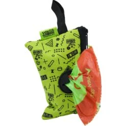 Wags & Wiggles Dispenser With Waste Bags, Pineapple Spike Scented -PetSafe Kong Shop 163242 PT7. AC SS1800 V1557759206