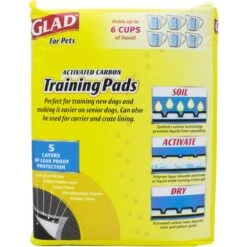 Glad For Pets Activated Carbon Jumbo Dog Training Pads, 28 X 30-in, 30 Count, Unscented -PetSafe Kong Shop 163256 PT3. AC SS1800 V1555090659
