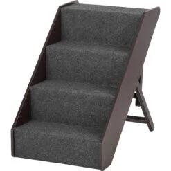 Arf Pets Foldable Dog & Cat Stairs, Black -PetSafe Kong Shop 173269 PT2. AC SS1800 V1569551076