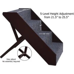 Arf Pets Foldable Dog & Cat Stairs, Black -PetSafe Kong Shop 173269 PT3. AC SS1800 V1569550921