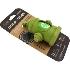 The Original Poop Bags USDA Biobased Hydrant Dispenser, Green, Large, 15 Count -PetSafe Kong Shop 173547 PT4. AC SS1800 V1605047534