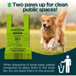 The Original Poop Bags Handle Tie USDA Biobased Waste Bags, Green, Large, 120 Count 12 The Original Poop Bags Handle Tie USDA Biobased Waste Bags, Green, Large, 120 Count -PetSafe Kong Shop 173549 PT5. AC SS1800 V1695137086