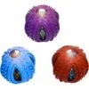 Multipet Doglucent TPR Outer Ring & Inner Ball Dog Toy, Color Varies