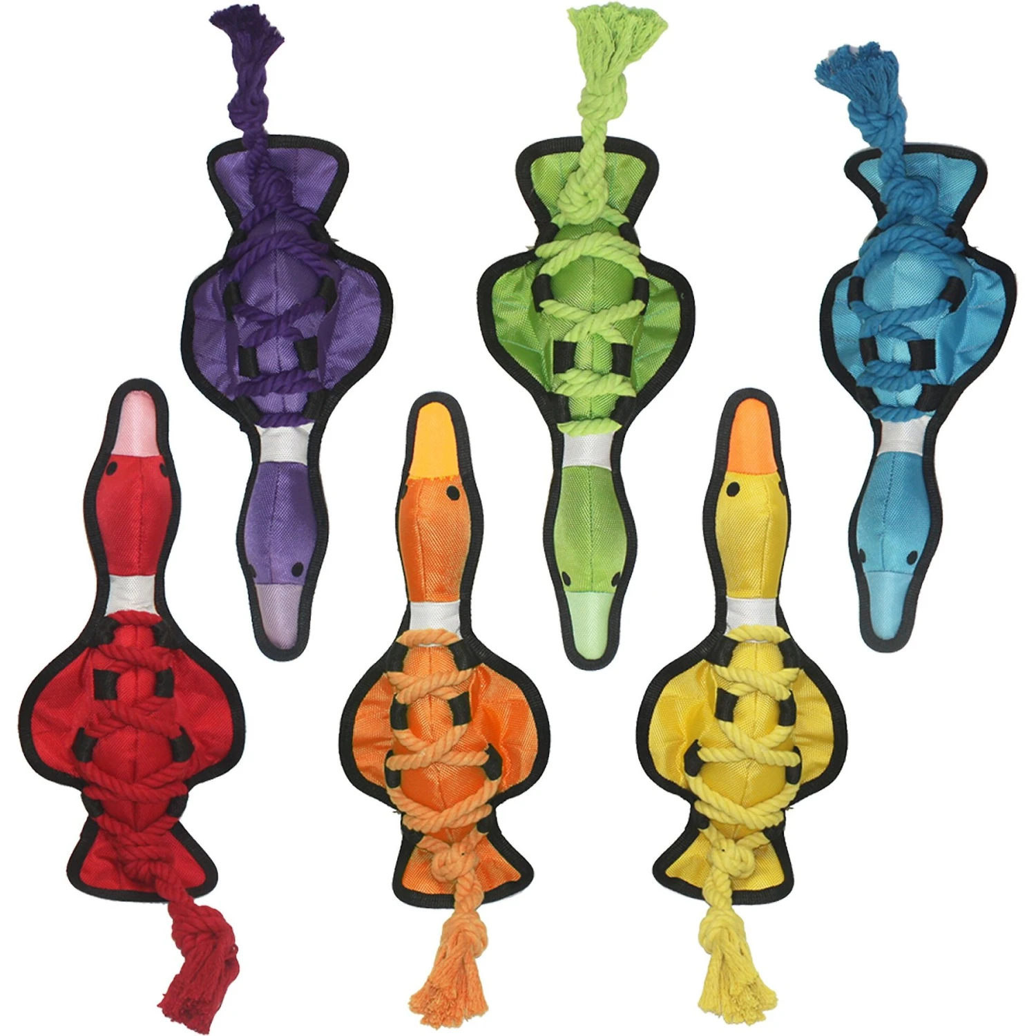 Multipet Cross-Ropes Squeaky Plush Dog Toy 1 Multipet Cross-Ropes Squeaky Plush Dog Toy