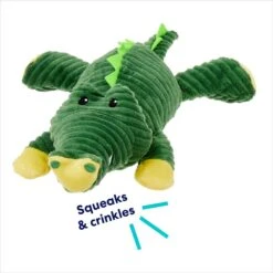 Frisco Alligator Corduroy Plush Squeaky Dog Toy -PetSafe Kong Shop 174705 PT2. AC SS1800 V1686579681