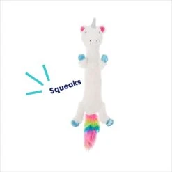 Frisco Unicorn Skinny Plush Squeaky Dog Toy 8 Frisco Unicorn Skinny Plush Squeaky Dog Toy -PetSafe Kong Shop 174713 PT2. AC SS1800 V1695670691