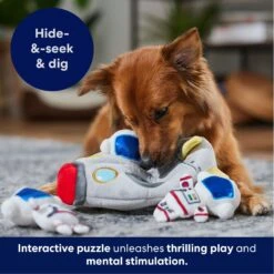 Frisco Rocket Ship Hide & Seek Puzzle Plush Squeaky Dog Toy -PetSafe Kong Shop 174753 PT4. AC SS1800 V1695670750
