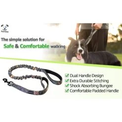 PetSpy Camo Bungee Dog Leash, 4 - 6 Ft -PetSafe Kong Shop 175504 PT3. AC SS1800 V1558560460