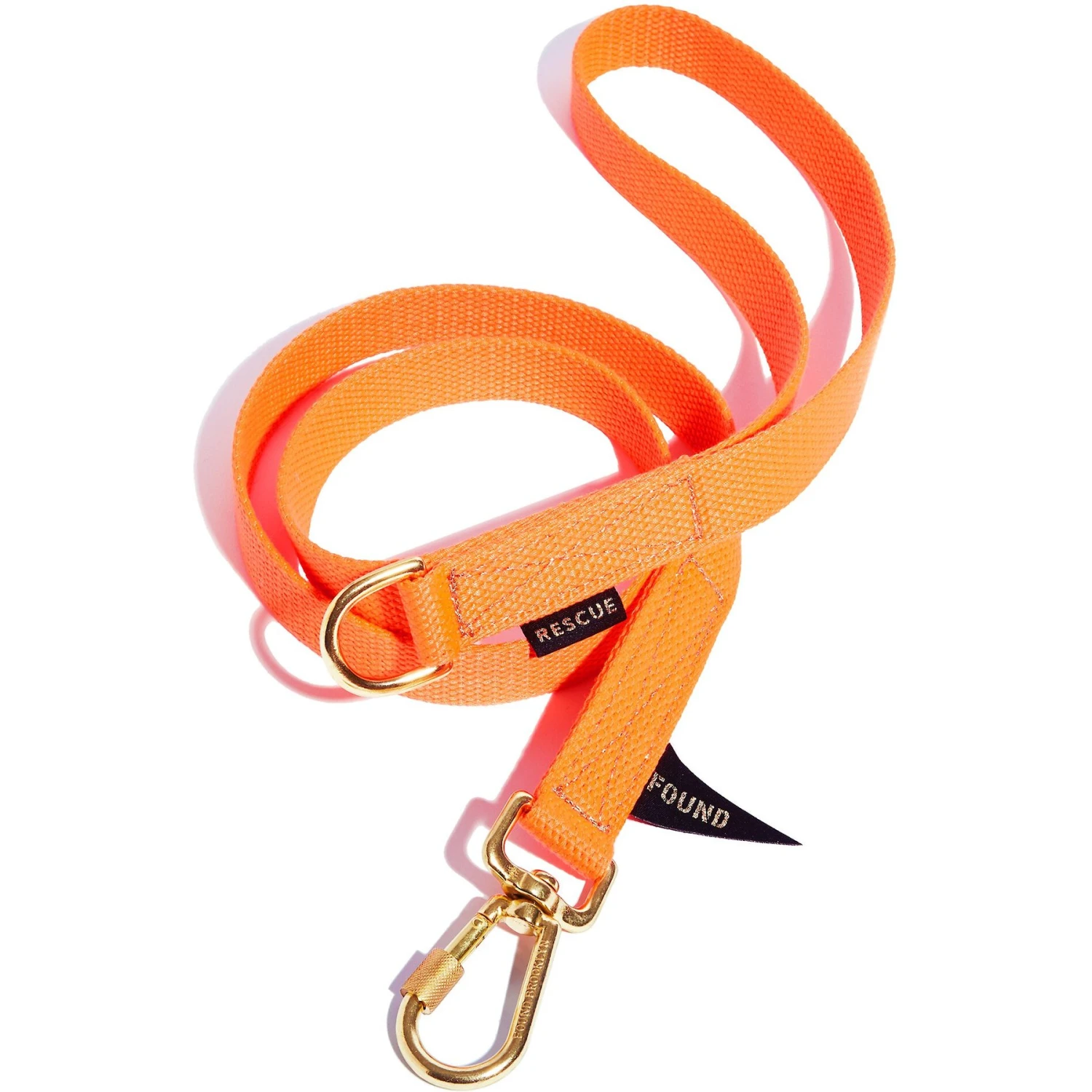 Found My Animal Rescue Orange Project Dog Leash 1 Found My Animal Rescue Orange Project Dog Leash