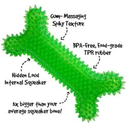 Gnawsome Spikey MegaBone Dog Toy, Color Varies -PetSafe Kong Shop 178561 PT2. AC SS1800 V1563229736