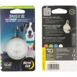 Nite Ize SpotLit X-Large Rechargeable Dog Collar Light -PetSafe Kong Shop 178740 PT2. AC SS1800 V1563229984