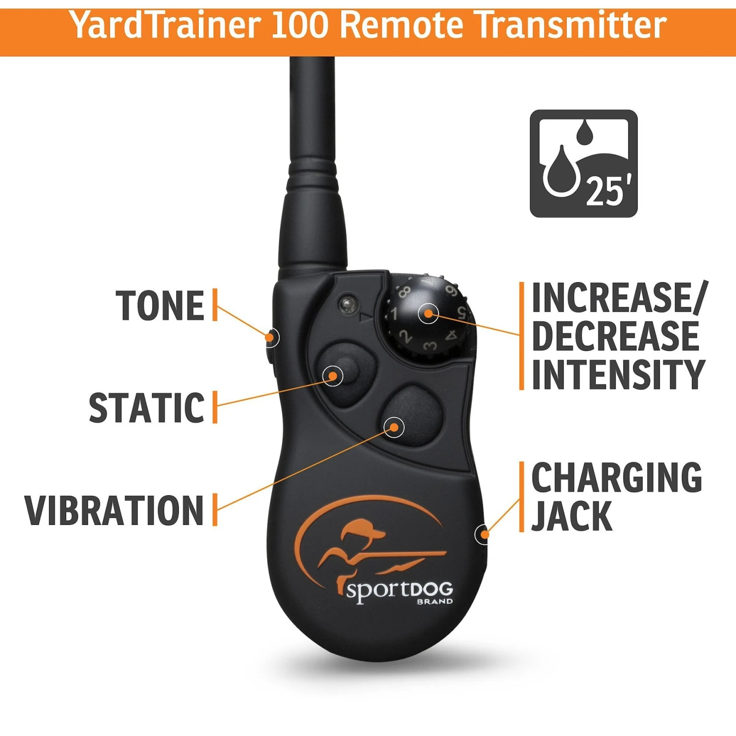 SportDOG YardTrainer 100 Waterproof Dog Training Collar 3 SportDOG YardTrainer 100 Waterproof Dog Training Collar - Image 3
