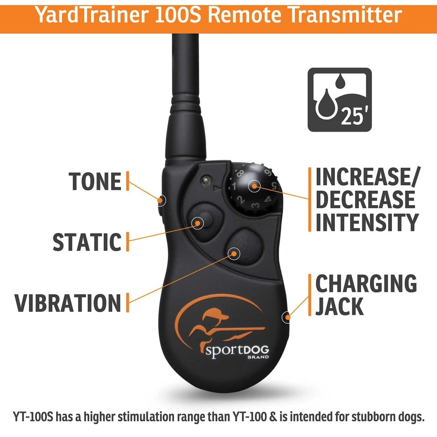 SportDOG YardTrainer 100S Waterproof Dog Training Collar 3 SportDOG YardTrainer 100S Waterproof Dog Training Collar - Image 3