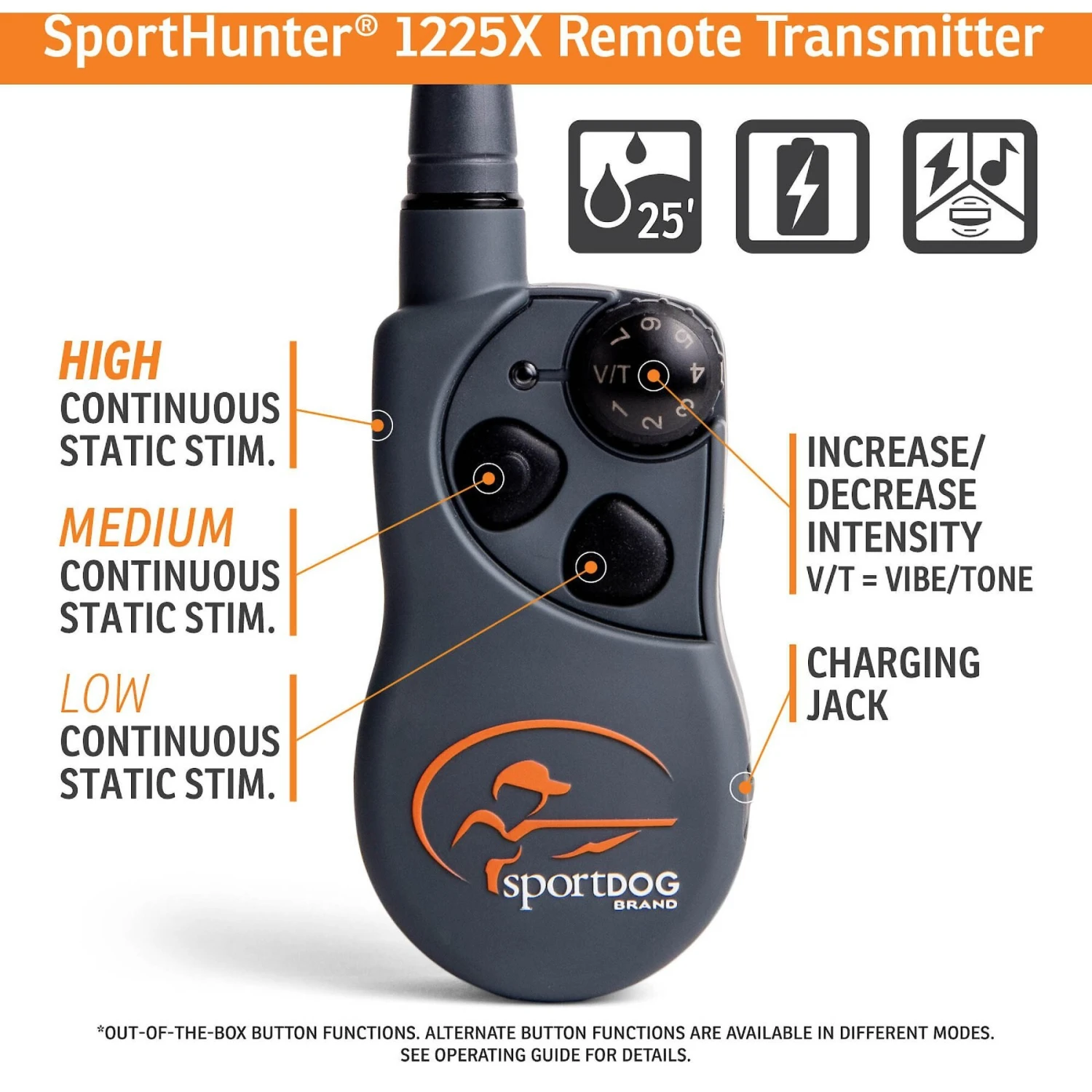 SportDOG SportHunter 1225X Waterproof Dog Training Collar 2 SportDOG SportHunter 1225X Waterproof Dog Training Collar - Image 2