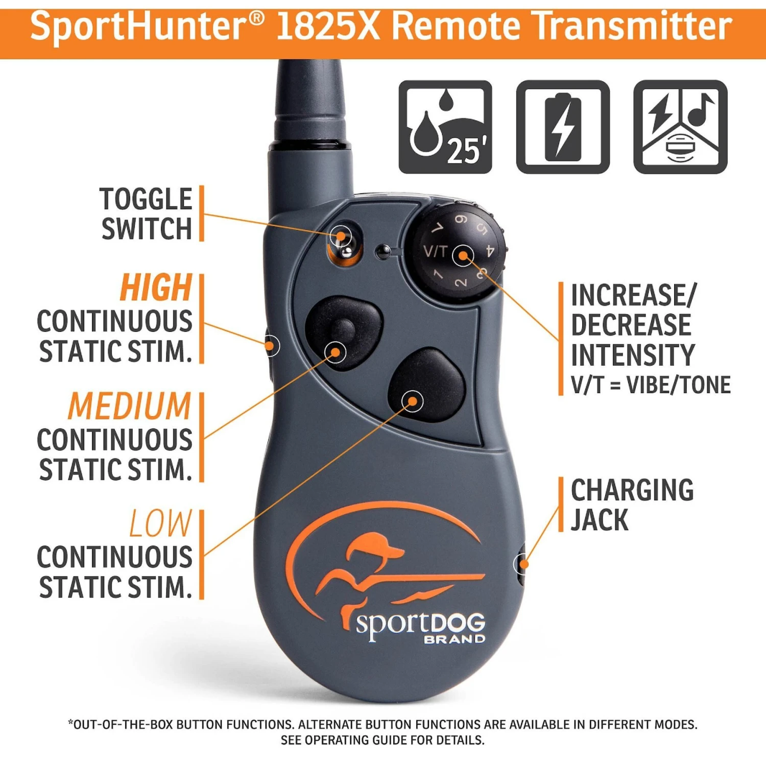 SportDOG SportHunter 1825X Remote Training Dog Collar 2 SportDOG SportHunter 1825X Remote Training Dog Collar - Image 2