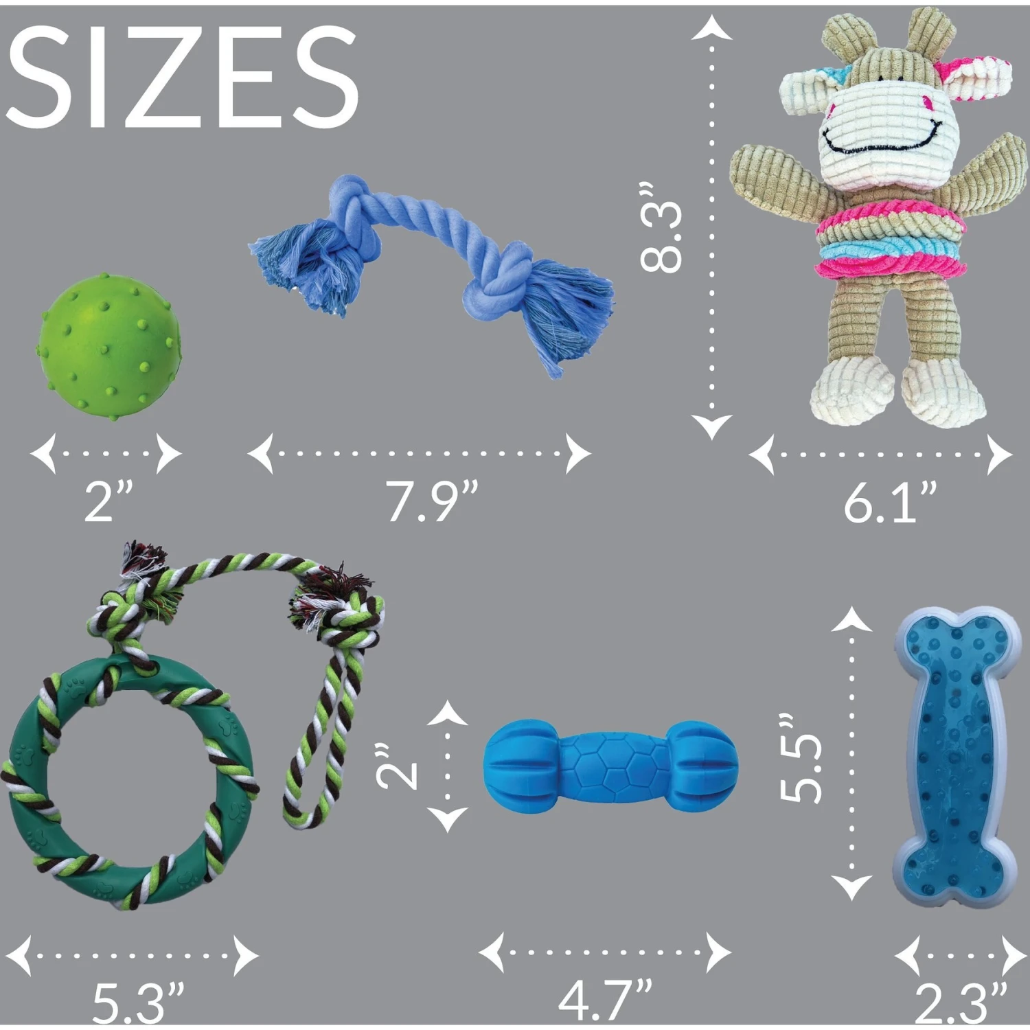 Rocket & Rex Puppy Chew Toy Variety Pack For Small To Medium Breeds 2 Rocket & Rex Puppy Chew Toy Variety Pack For Small To Medium Breeds - Image 2