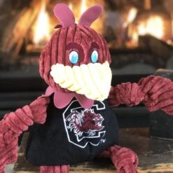 HuggleHounds College Mascot Plush Corduroy Knottie Squeaky Plush Dog Toy -PetSafe Kong Shop 180877 PT2. AC SS1800 V1628561220