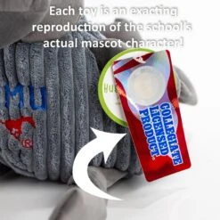 HuggleHounds College Mascot Plush Corduroy Knottie Squeaky Plush Dog Toy -PetSafe Kong Shop 180877 PT7. AC SS1800 V1628568071