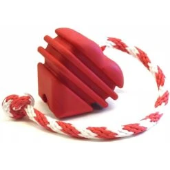 MuttsKickButt Heart On A String Treat Dispensing Tough Dog Chew Toy