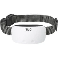 TUG Rechargeable Waterproof Dog Bark Collar, White