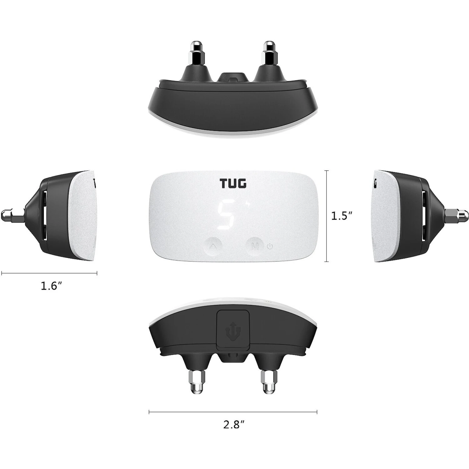 TUG Rechargeable Waterproof Dog Bark Collar, White 4 TUG Rechargeable Waterproof Dog Bark Collar, White - Image 4