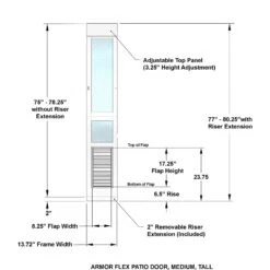 High Tech Pet Products Armor Flex Low-E Sliding Glass Regular Height Patio Pet Door 10 High Tech Pet Products Armor Flex Low-E Sliding Glass Regular Height Patio Pet Door -PetSafe Kong Shop 181854 PT3. AC SS1800 V1563371607