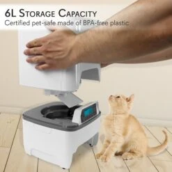 SereneLife Automatic Pet Feeder & Voice Recorder -PetSafe Kong Shop 181967 pt3. AC SS1800 V1564669951