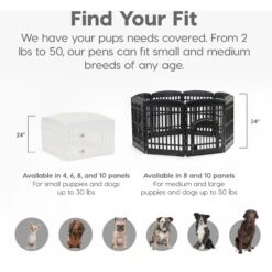 IRIS USA 4-6 Panel Dog Exercise Playpen With Door, 24-in -PetSafe Kong Shop 182204 PT8. AC SS1800 V1685548201