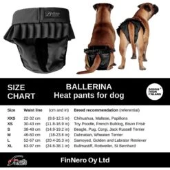 FinNero Ballerina Washable Female Heat Dog Diaper -PetSafe Kong Shop 182822 PT7. AC SS1800 V1613176297