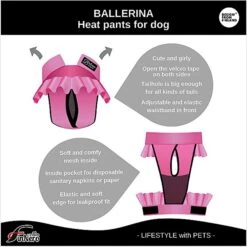 FinNero Ballerina Washable Female Heat Dog Diaper -PetSafe Kong Shop 182822 PT8. AC SS1800 V1613173274