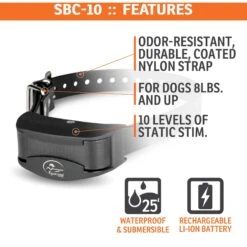 SportDOG NoBark 10 Standard Waterproof Rechargeable Dog Bark Collar -PetSafe Kong Shop 182851 PT2. AC SS1800 V1626451622