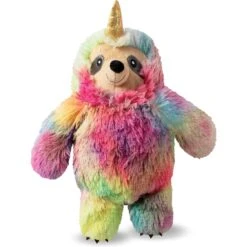 Pet Shop By Fringe Studio Confetti Betti Slothicorn Squeaky Plush Dog Toy