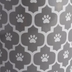 Bone Dry Paw Lattice Print Ceramic Dog & Cat Treat Canister -PetSafe Kong Shop 185435 PT5. AC SS1800 V1565793770