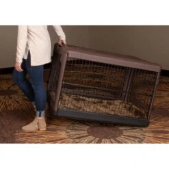 Pet Gear The Other Door 4-Door Collapsible Wire Dog Crate & Pad, Chocolate -PetSafe Kong Shop 185870 pt4. AC SS1800 V1565018256