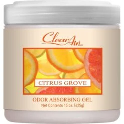 Clear Air Odor Citrus Grove Absorbing Solid Gel