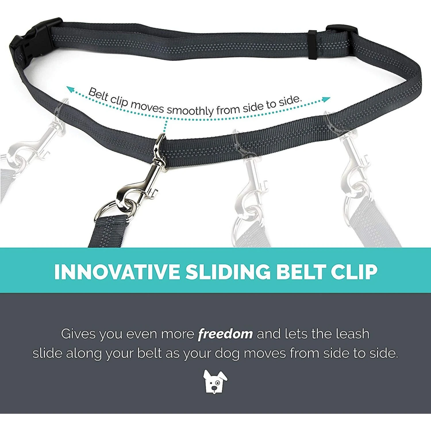 Tuff Mutt Hands Free Bungee Dog Leash 3 Tuff Mutt Hands Free Bungee Dog Leash - Image 3