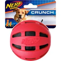 Nerf Dog Crunch Checker Ball Dog Toy
