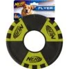 Nerf Dog Flyer Trackshot Toss Tug Ring Dog Toy, 9-in