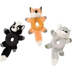 Ethical Pet Donut Crinklers Squeaky Plush Dog Toy, Character Varies