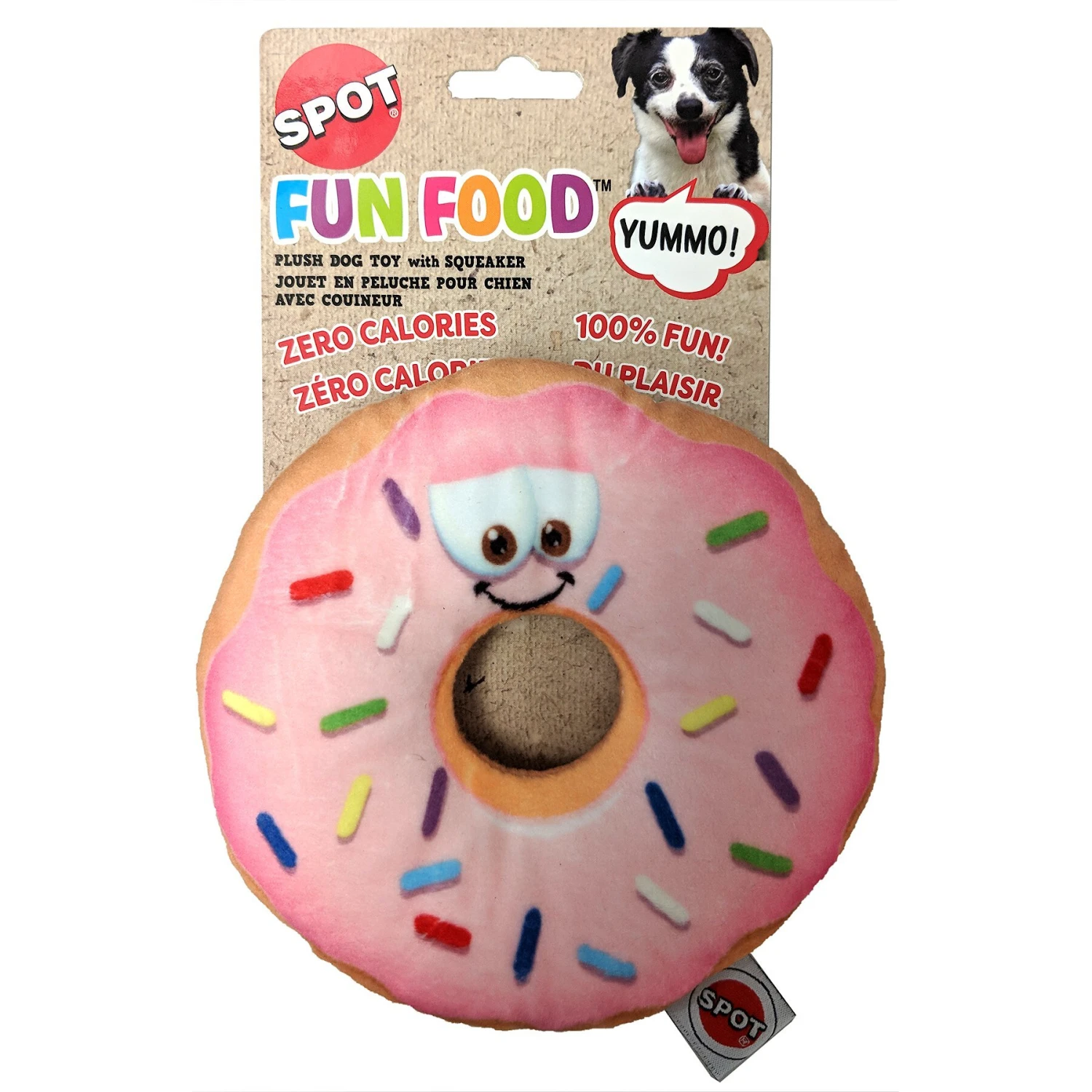 Ethical Pet Fun Food Donut Squeaky Plush Dog Toy 1 Ethical Pet Fun Food Donut Squeaky Plush Dog Toy