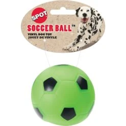 Ethical Pet Vinyl Soccer Ball Squeaky Dog Chew Toy, Color Varies