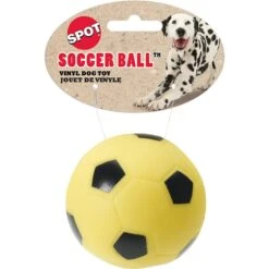 Ethical Pet Vinyl Soccer Ball Squeaky Dog Chew Toy, Color Varies -PetSafe Kong Shop 188950 pt2. AC SS1800 V1565033839