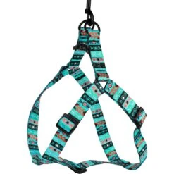 CollarDirect Tribal Aztec Nylon Step In Back Clip Dog Harness