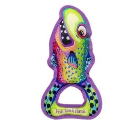 FUZZU Grab Nabbers Fish Tank Hank Squeaker Dog Toy